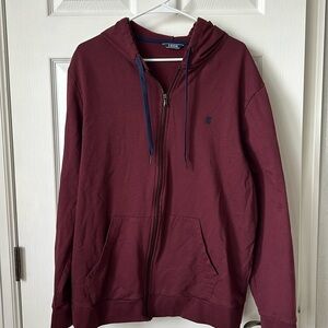 Izod light weight zip full zip hoodie xl